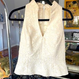 Bridal, evening cream color top size XS